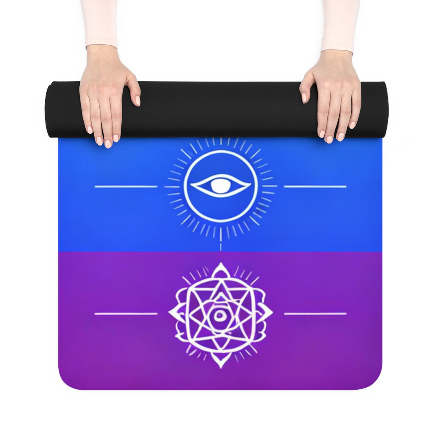 Premium Seven Chakras Yoga Mat - Balance All Energy Centers with Seven Chakras Powe