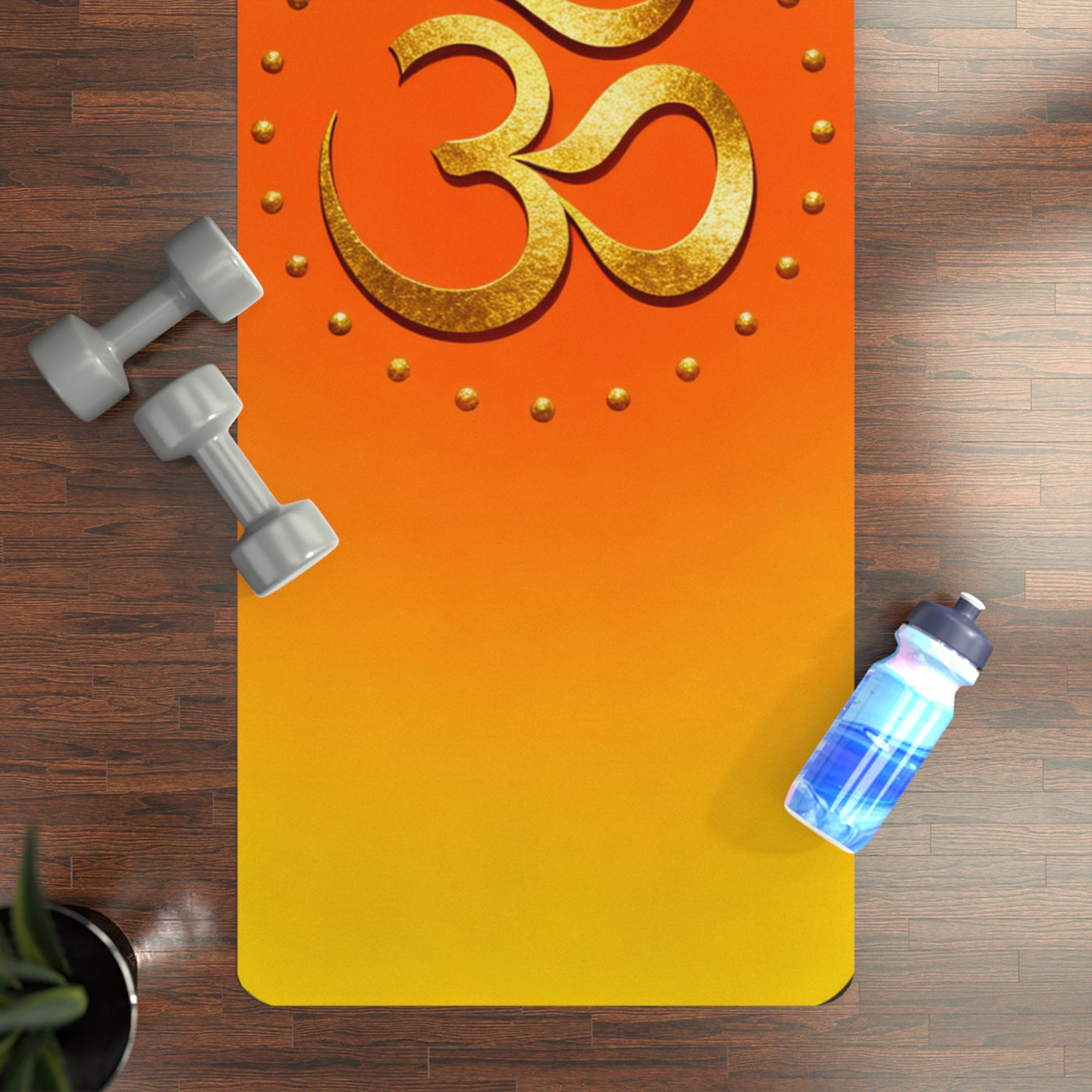 Premium Om (AUM) Symbol Yoga Mat - Align with Cosmic Vibration through Sacred Om