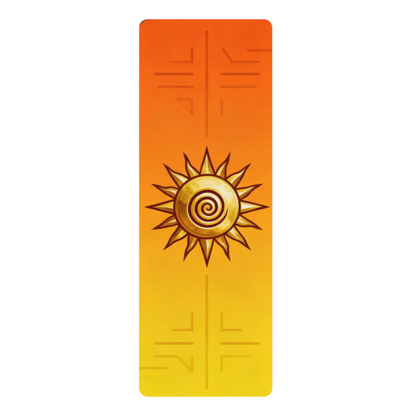 Premium Spiral Sun First Healer Yoga Mat - Restore Life Force with Spiral Sun Healing Power