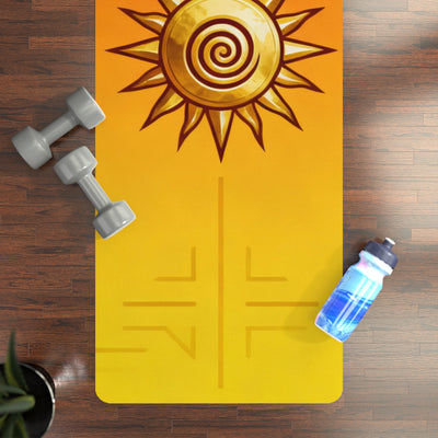 Premium Spiral Sun First Healer Yoga Mat - Restore Life Force with Spiral Sun Healing Power