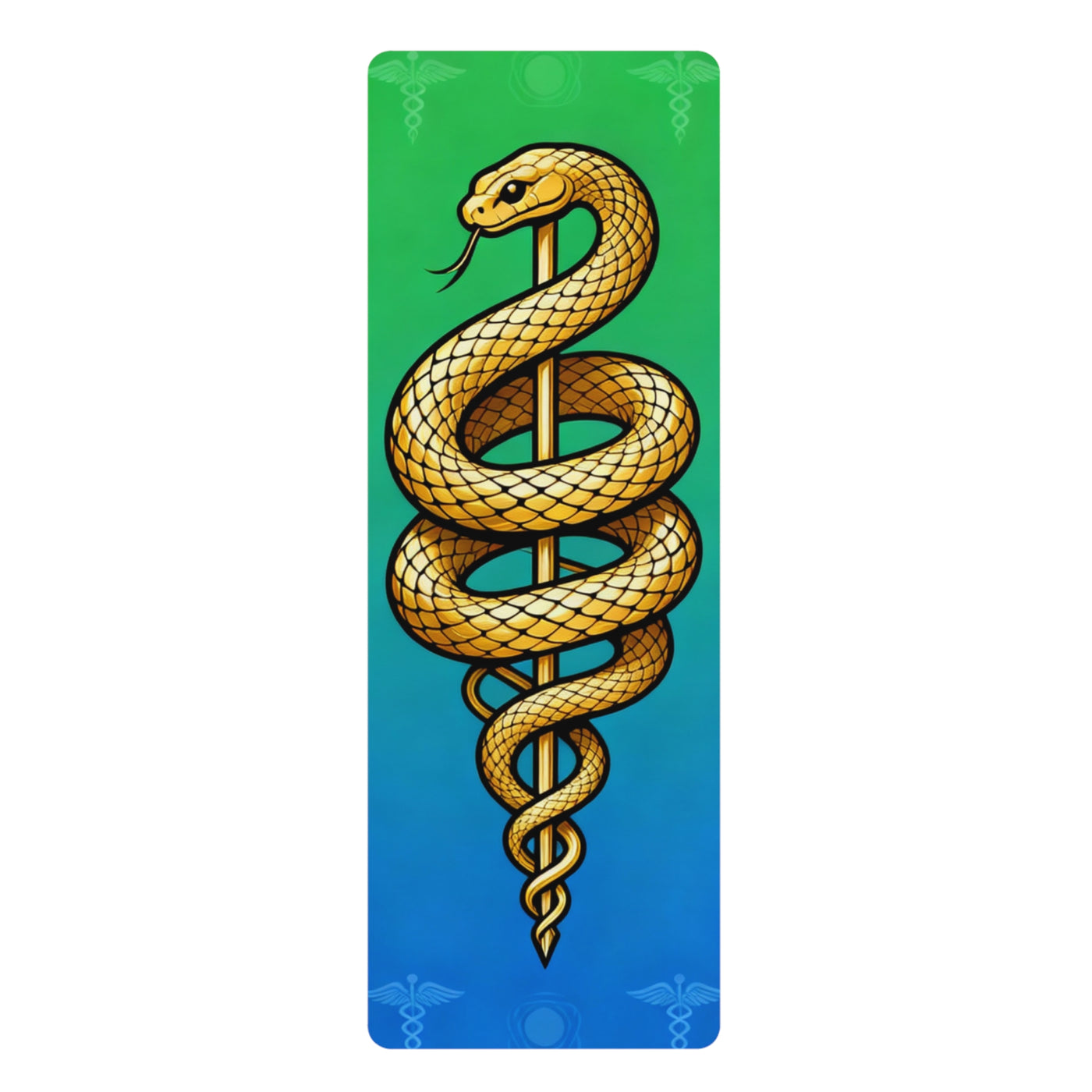 Premium Serpent Healing Symbol Yoga Mat - Transform with Ancient Serpent Healing Wisdom