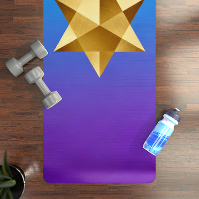 Premium Merkaba Star Tetrahedron Yoga Mat - Activate Your Light Body with Sacred Merkaba Power