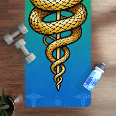 Premium Serpent Healing Symbol Yoga Mat - Transform with Ancient Serpent Healing Wisdom
