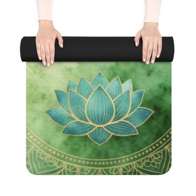 Serene Rubber Yoga Mat with Lotus and Tree Design, Eco-Friendly Exercise Mat, Perfect for Yoga Lovers, Meditation, Gifts for Fitness [...]