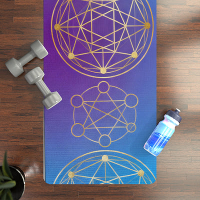Metatron’s Cube Yoga Mat - Harness Divine Sacred Geometry with Metatron’s Cube Power