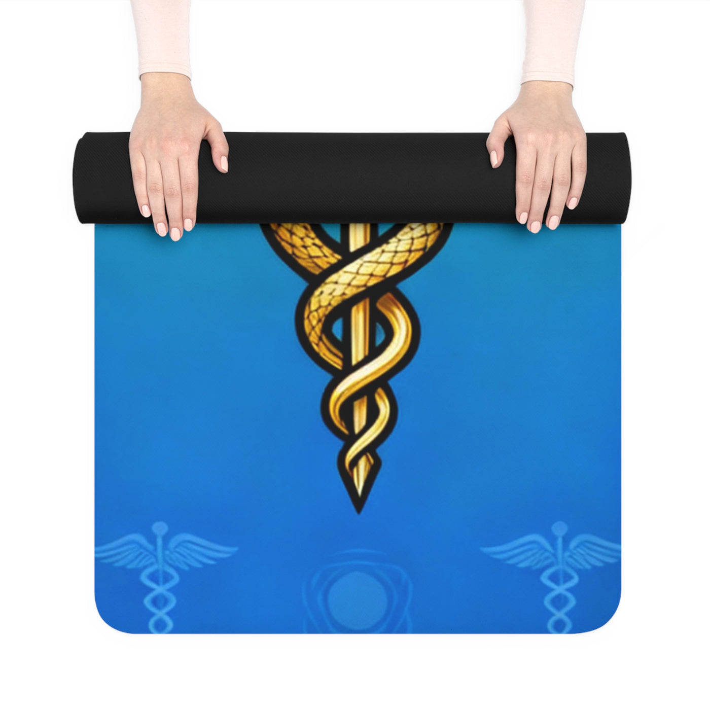 Premium Serpent Healing Symbol Yoga Mat - Transform with Ancient Serpent Healing Wisdom